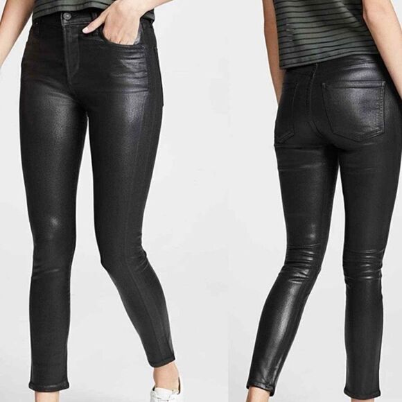 Citizens of humanity coated leather look rocket high rise skinny 26 - Picture 1 of 15